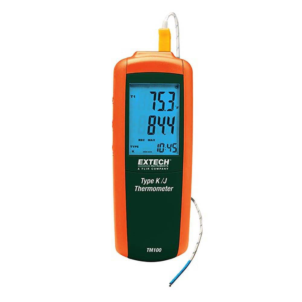 Extech TM100 Digital Panel Thermometer: 2,501 ° F, K Thermocouple Sensor 