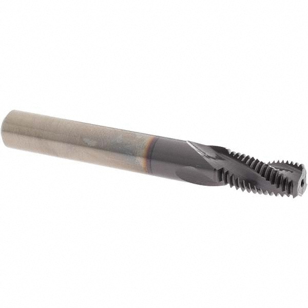 OSG 4100001511 Helical Flute Thread Mill: 7/16-20, Internal, 3 Flute, 3/8" Shank Dia, Solid Carbide Image