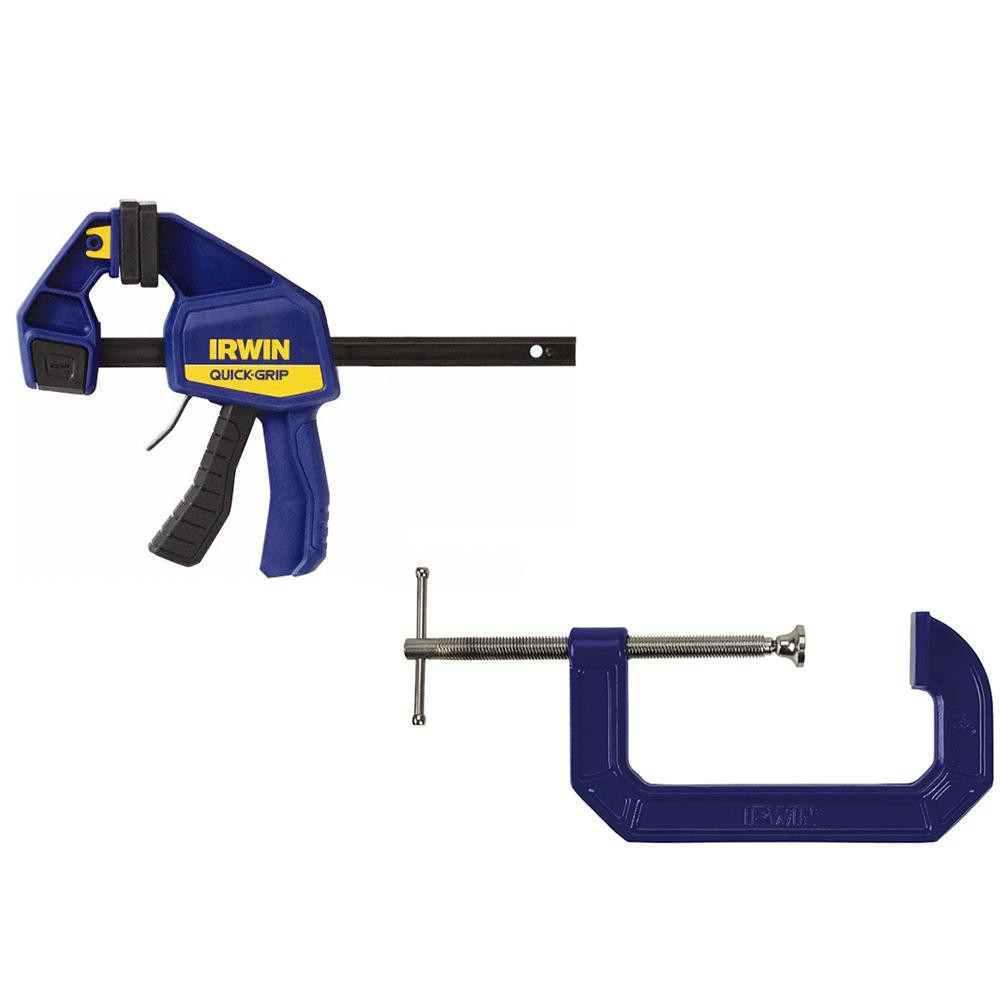 Bar Clamps - 4PC 6" 300LB&6" MD BAR&C CLAMP SET