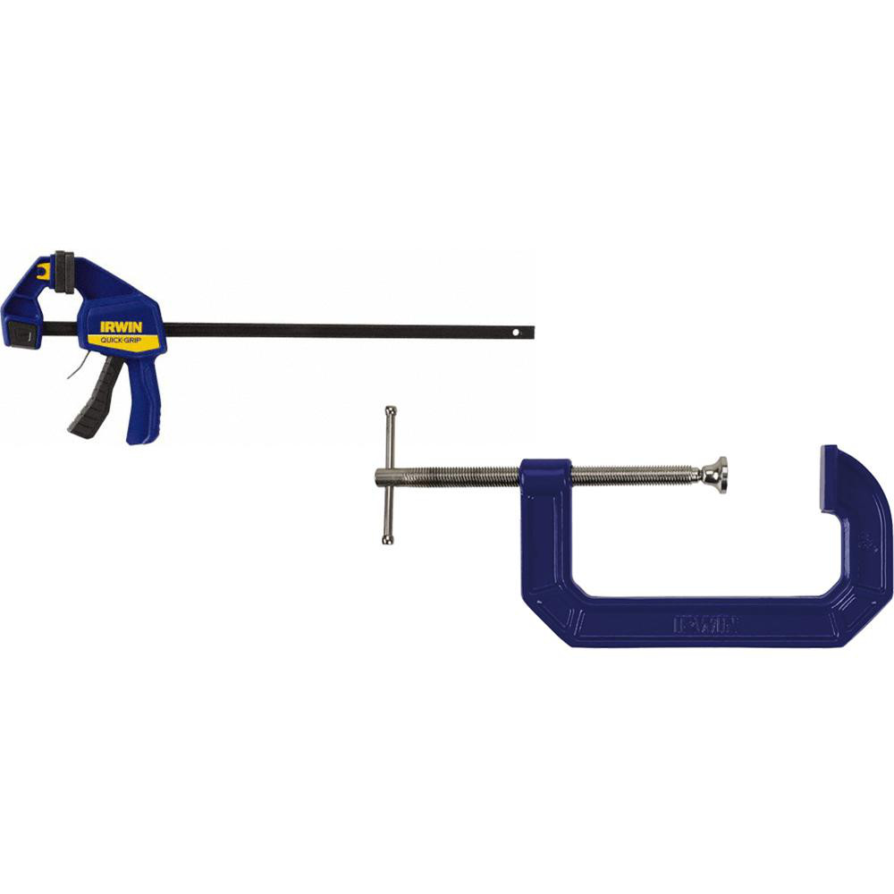 Bar Clamps - 4PC 18" 300LB&6" MD BAR&C CLAMP SET