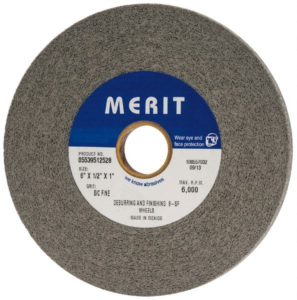 Merit Abrasives 5539512528 Deburring Wheel:  Density 9, Silicon Carbide 
