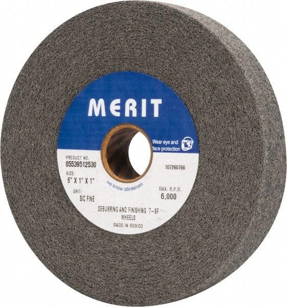 Merit Abrasives 5539512530 Deburring Wheel:  Density 7, Silicon Carbide 