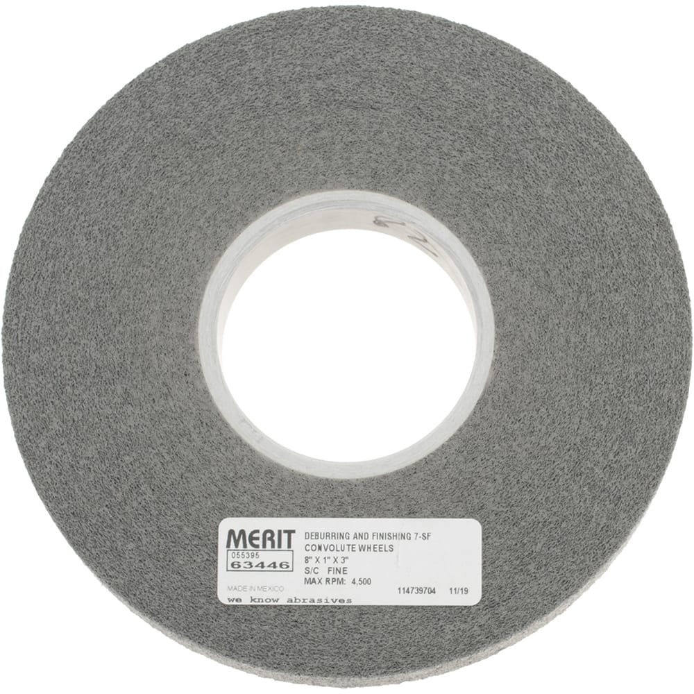 Merit Abrasives 5539563446 Deburring Wheel:  Density 7, Silicon Carbide 