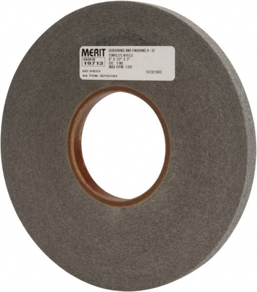 Merit Abrasives 66254419713 Deburring Wheel:  Density 9, Silicon Carbide 