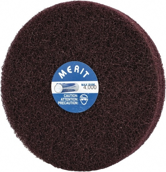 Merit Abrasives 8834131990 Mounted Scrubber Buffing Wheel: 5" Dia, 1/4" Shank Dia Image