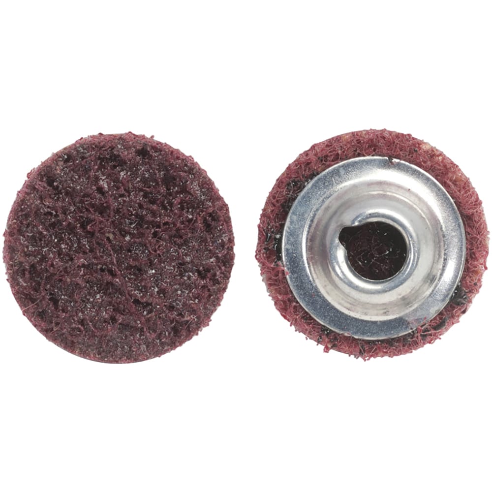 Quick-Change Disc: Power-Lock Type 2, 1" Disc Dia, Aluminum Oxide, Non-Woven
