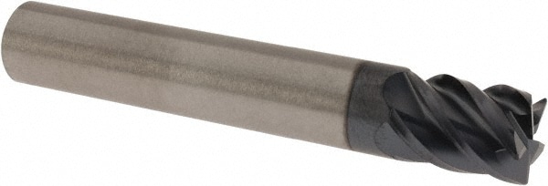 SGS 32619 Corner Radius End Mill: 5/16" Dia, 7/16" LOC, 0.015" Radius, 5 Flutes, Solid Carbide Image