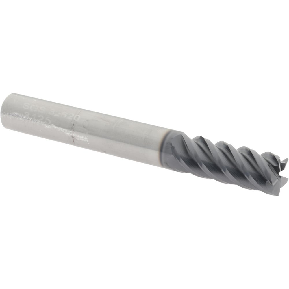 SGS 32620 Corner Radius End Mill: 5/16" Dia, 13/16" LOC, 0.015" Radius, 5 Flutes, Solid Carbide Image