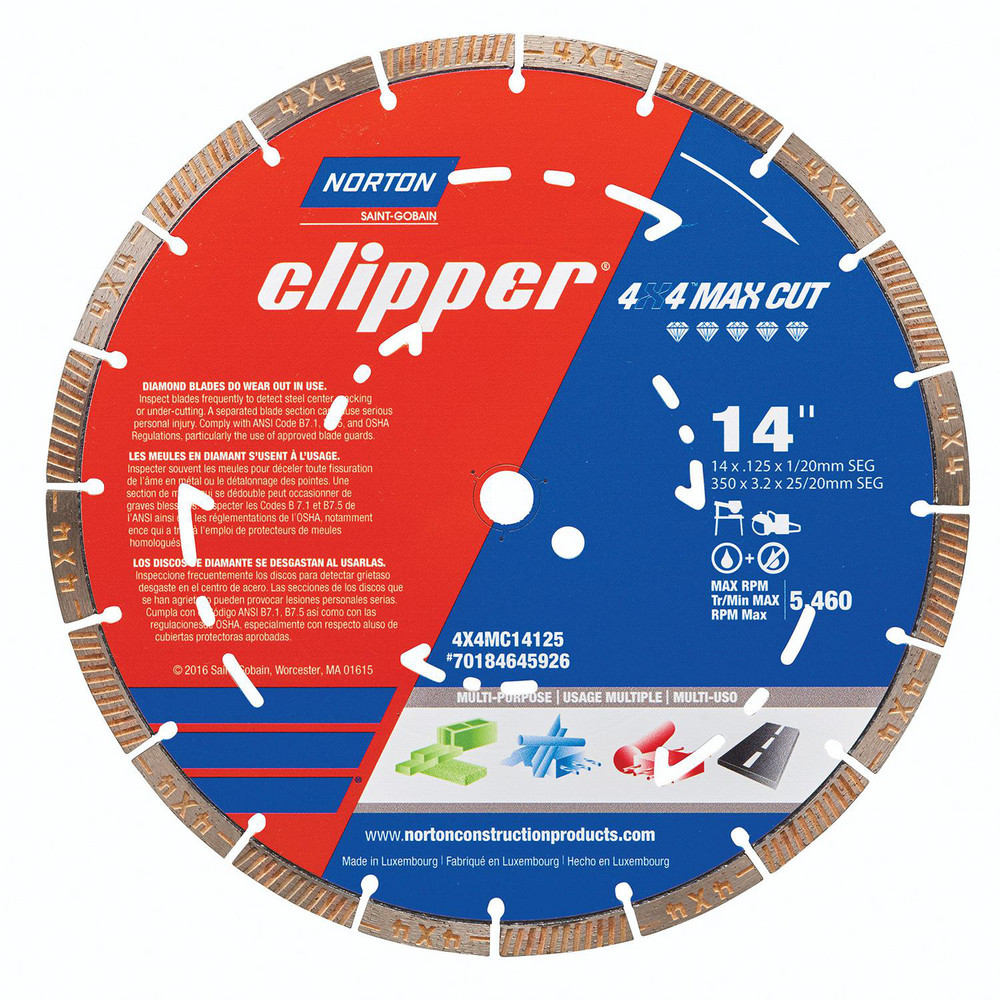 Norton Wet & DryCut Saw Blades; Blade Diameter 14in ; Blade