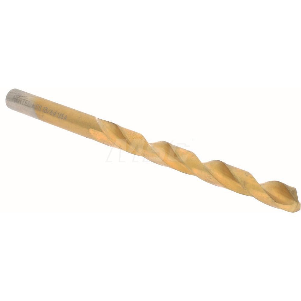 Hertel Jobber Drill 13/64" Dia, 135 deg Point, High Speed Steel