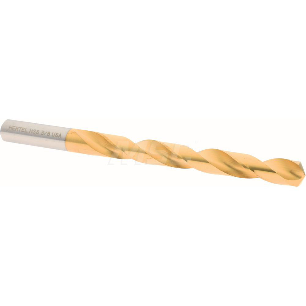 Hertel Jobber Drill 3/8" Dia, 135 deg Point, High Speed Steel MSC