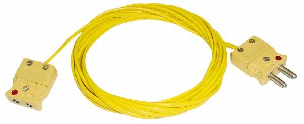 Thermocouple Probe Cables; Probe Connector Type: T ; Cable Length (Feet): 10 ; Style: Straight Extension Cable ; Connection/Mount Type: Miniconnector ; Insulation: PVC