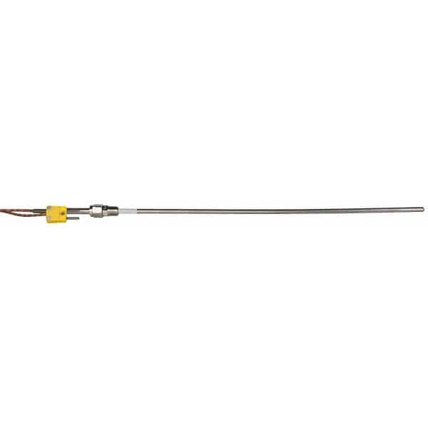 Thermo Electric SF050-701 Thermocouple Probe: Type K, Pipe Fitting Probe, Grounded, Mini Connector 