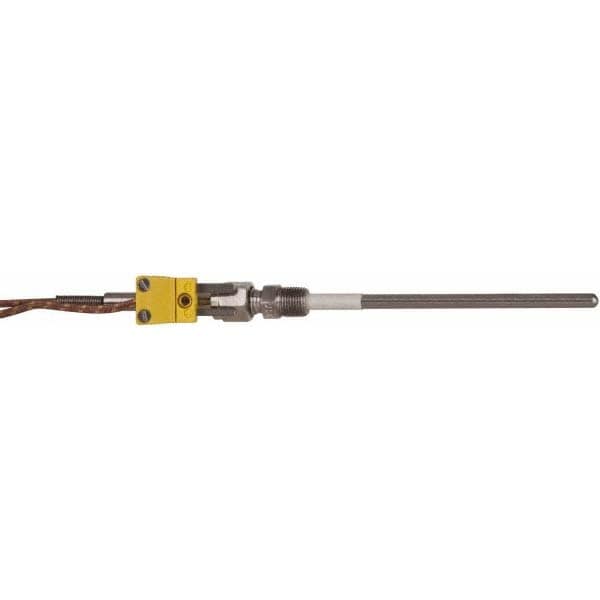 Thermo Electric SF050-205 Thermocouple Probe: Type K, Pipe Fitting Probe, Grounded, Mini Connector Image