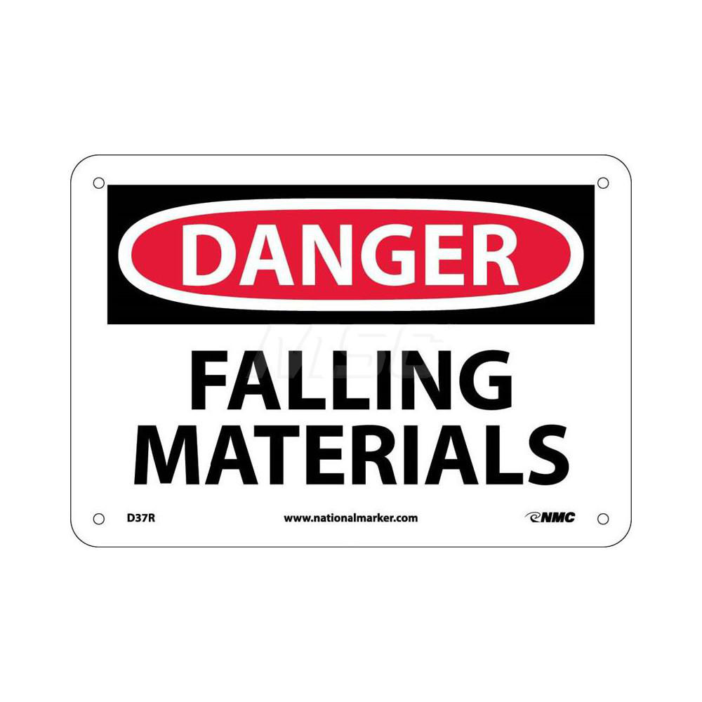 AccuformNMC - Accident Prevention Sign: Rectangle, DANGER, FALLING ...
