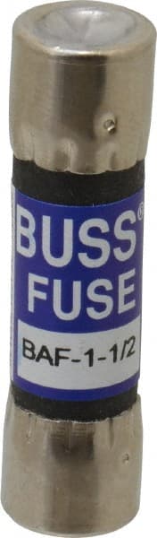 Cooper Bussmann Cartridge Fast-Acting Fuse: 1.5 A, 10.3 mm Dia 84660828  MSC Industrial Supply