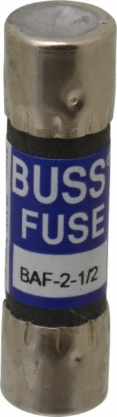 Cartridge Fast-Acting Fuse: 2.5 A, 10.3 mm Dia