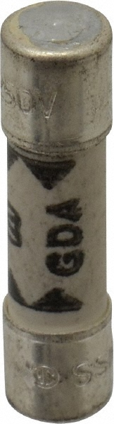 Cooper Bussmann Mini Fuse: Fast-Acting, 0.2000 A - 20.00 mm OAL, 5.00 mm Dia, Ceramic | 5-Pack | Part #GDA-200MA