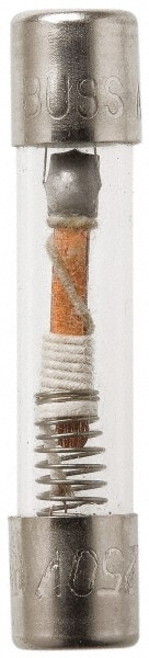 Cartridge Time Delay Fuse: 0.01 A, 1-1/4" OAL, 1/4" Dia