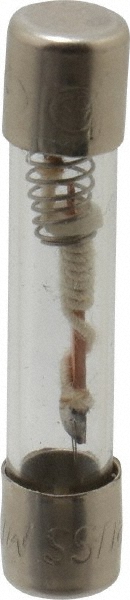 Cooper Bussmann Mini Fuse: Time Delay, 0.5000 A - 1-1/4" OAL, 1/4" Dia, Glass | 5-Pack | Part #MDQ-1/2