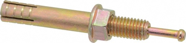 1/2" Diam, 1/2" Drill, 3-1/2" OAL, 2-1/4" Min Embedment Hammer Drive Concrete Anchor