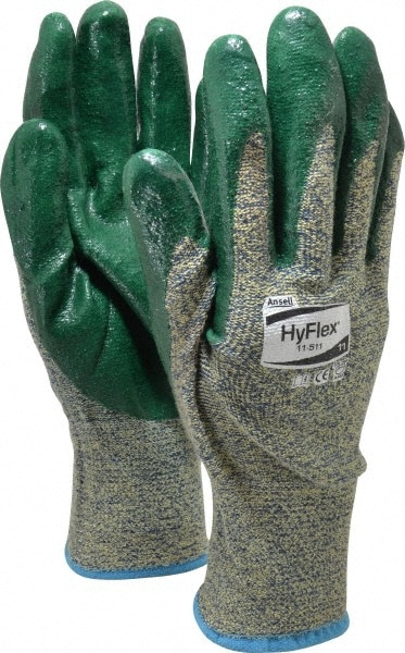 Ansell 11-511-11 Cut & Abrasion-Resistant Gloves: Size 2XL, ANSI Cut A5, Nitrile, Kevlar 