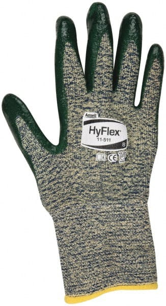 Ansell 11-511-8 Cut & Abrasion-Resistant Gloves: Size M, ANSI Cut A5, Nitrile, Kevlar 