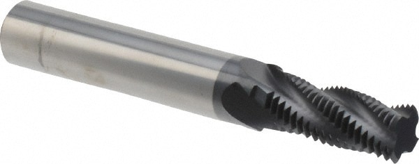 Scientific Cutting Tools TM450-18HA Helical Flute Thread Mill: 9/16-18, Internal & External, 4 Flute, 1/2" Shank Dia, Solid Carbide Image