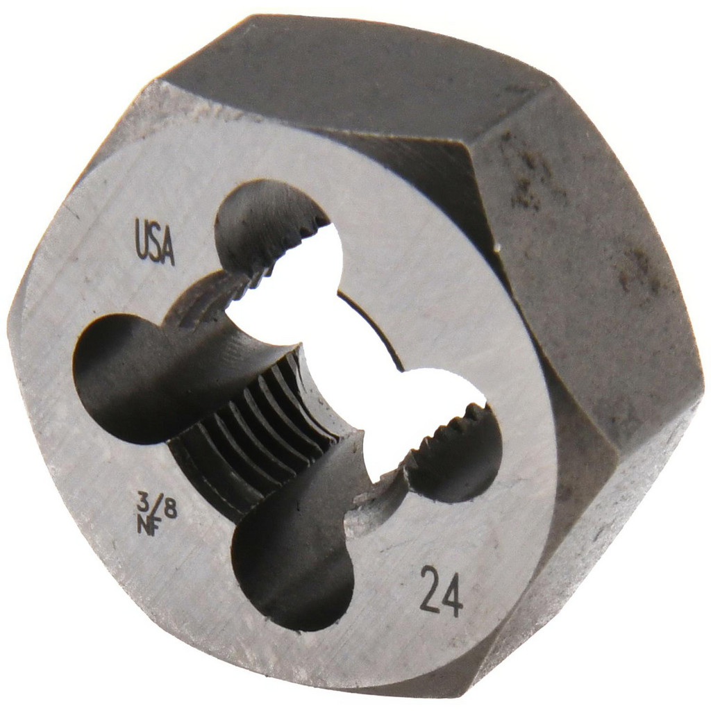 Cle-Line Hex Rethreading Die: 3/8-24, Right Hand, Carbon Steel | Part #C65607