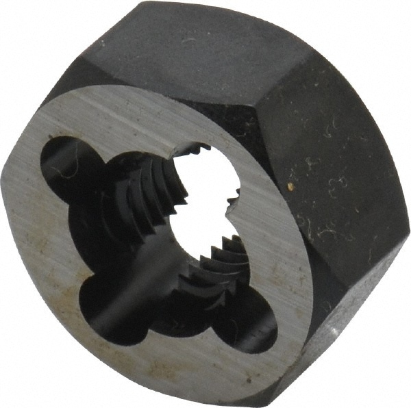 Cle-Line C65609 Hex Rethreading Die: 7/16-20 Thread, Right Hand, Carbon Steel 