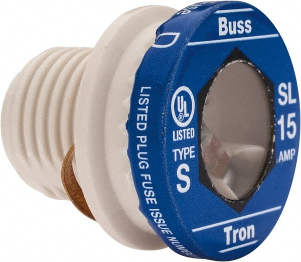 Cooper Bussmann Plug Time Delay Fuse: 15 A 84720341 MSC Industrial  Supply
