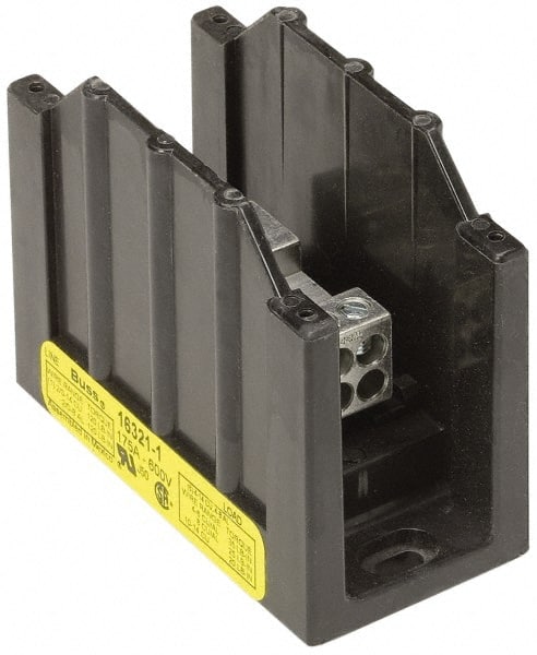Cooper Bussmann 16370-2 2 Poles, 310 Amp, 350 kcmil-6 AWG (Cu/Al) Primary, 4-12 AWG (Al), 4-14 AWG (Cu) Secondary, Thermoplastic Power Distribution Block 