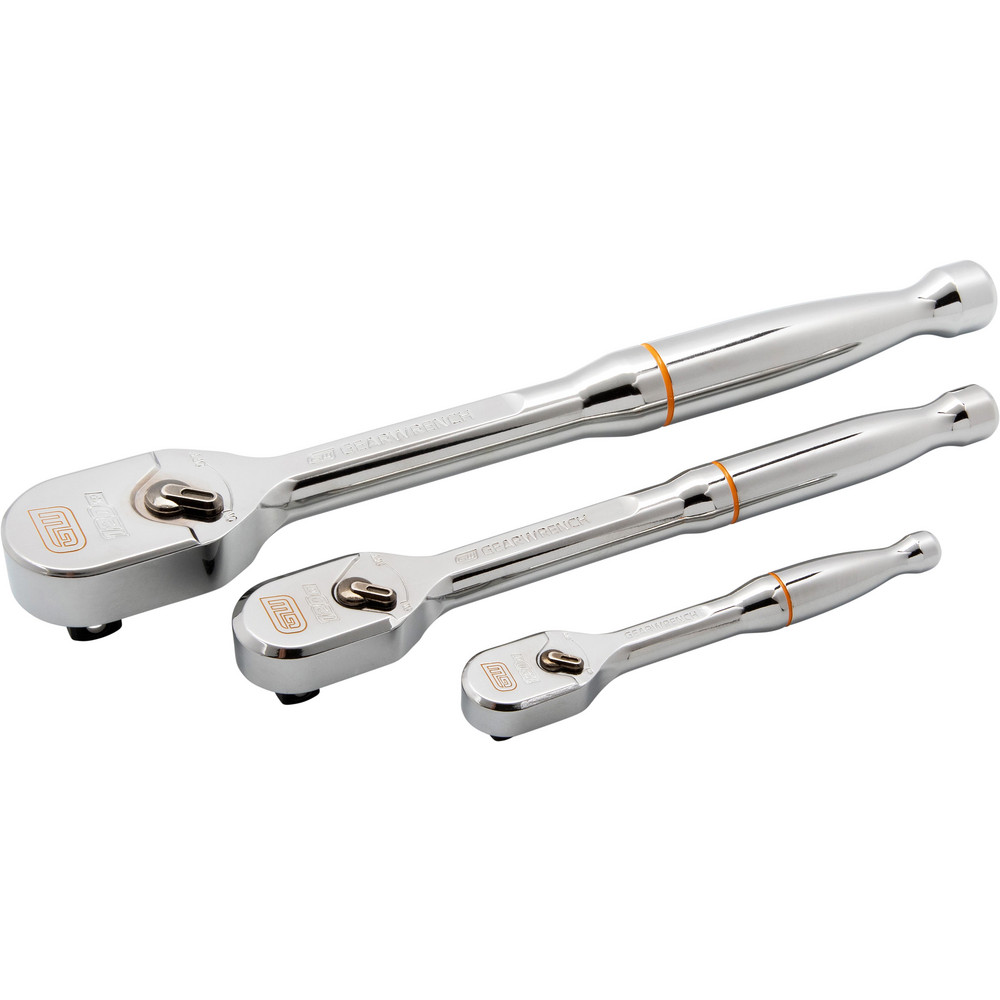 Big Size Rachet Set GEARWRENCH - Ratchet Sets: Drive Size (Inch): 1/2, 1/4, 3/8; Overall ...
