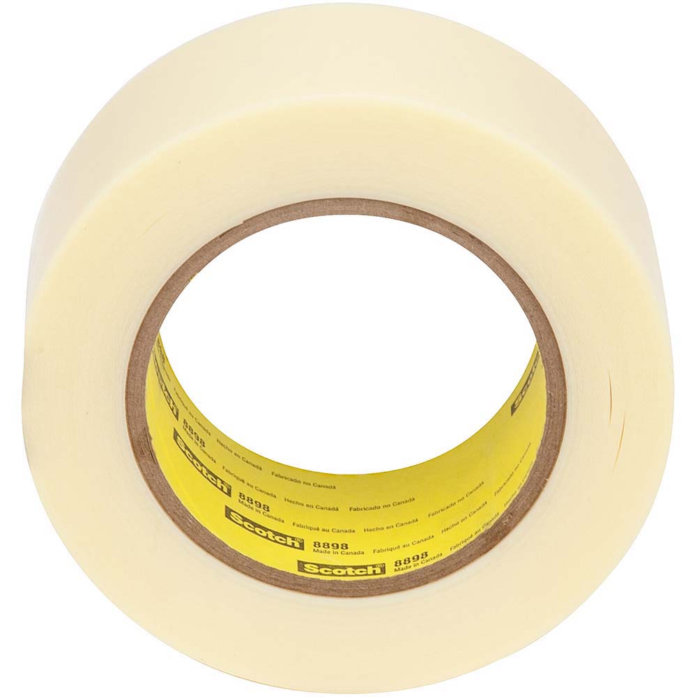 Filament & Strapping Tape: Type: Filament Tape; Color: Ivory; Width (mm - 2 Decimals): 48.00