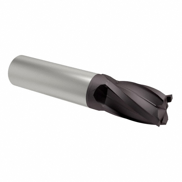 M.A. Ford® Corner Radius End Mill: 1/2" Dia, 1/2" LOC, 0.0300" Corner Radius, 4 Flute, Solid Carbide - 2-1/2" OAL, 1/2" Shank Dia, 35 & 38 deg