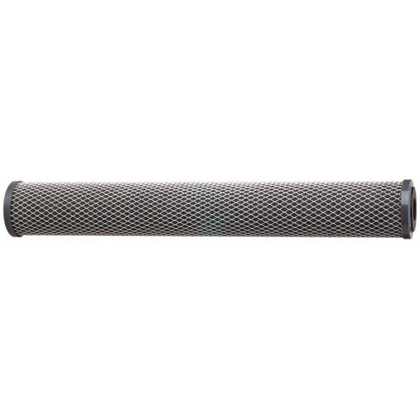 Plumbing Cartridge Filter: 4-1/2" OD, 9-3/4" Long, 5 micron, Modified Carbon Block