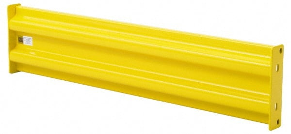 STEEL KING GR03MDYW Channel Guard Rail: Yellow, Steel 