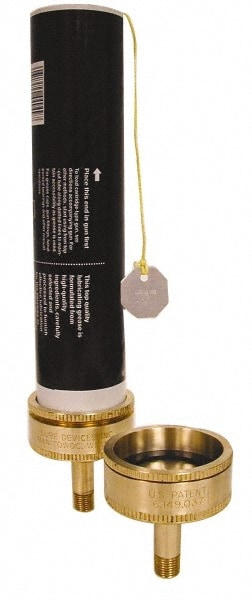 LDI Industries GCA100 1-3/4" Diam, 1/4 x 1/4-18 Thread, Central Lubrication System Grease Cartridge 