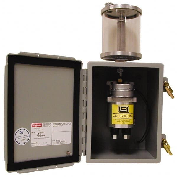 LDI Industries PMP560-08 0.16 cc Output per Cycle, 8 Outlet Box-Mounted Central Lubrication System Air-Operated Pump 
