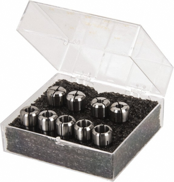 Kennametal 1288983 Collet Set: 9 Pc, Series DA200, 1/8 to 3/8" Capacity Image