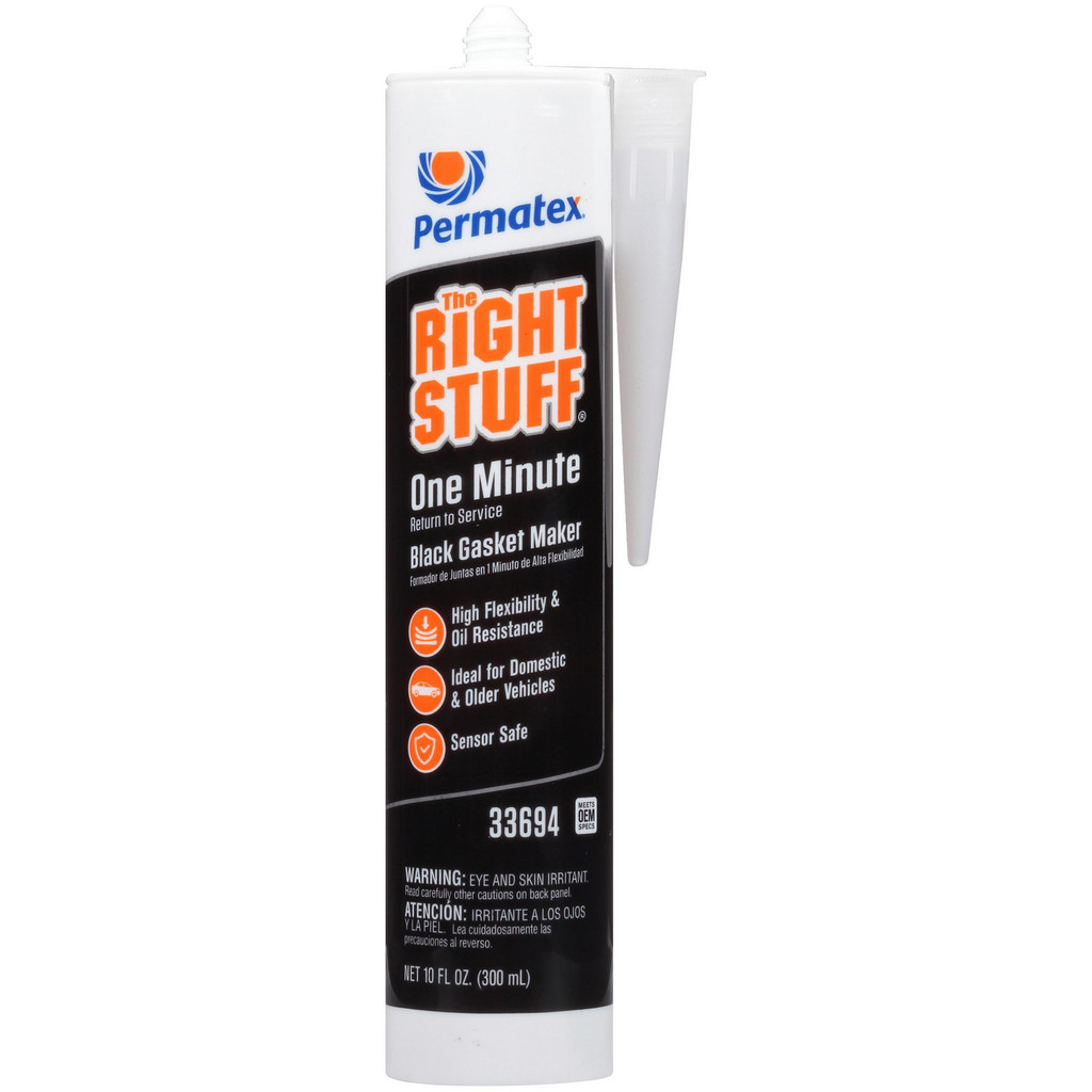 Permatex | the Right Stuff® The Right Stuff 1 Minute Gasket Maker, Black, 10.1 oz - For Automotive Gaskets w/ Instant Sealing & Long-Lasting