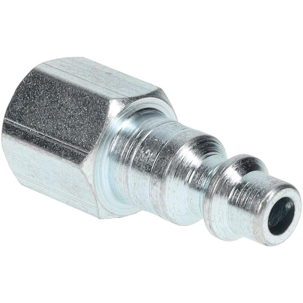 Pneumatic Hose Coupling: 1/4-18" Thread, 1/4" Body Dia, Industrial Interchange