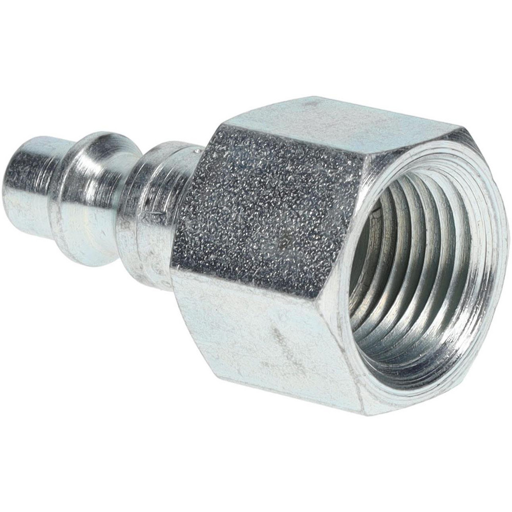 Pneumatic Hose Coupling: 3/8-18" Thread, 1/4" Body Dia, Industrial Interchange