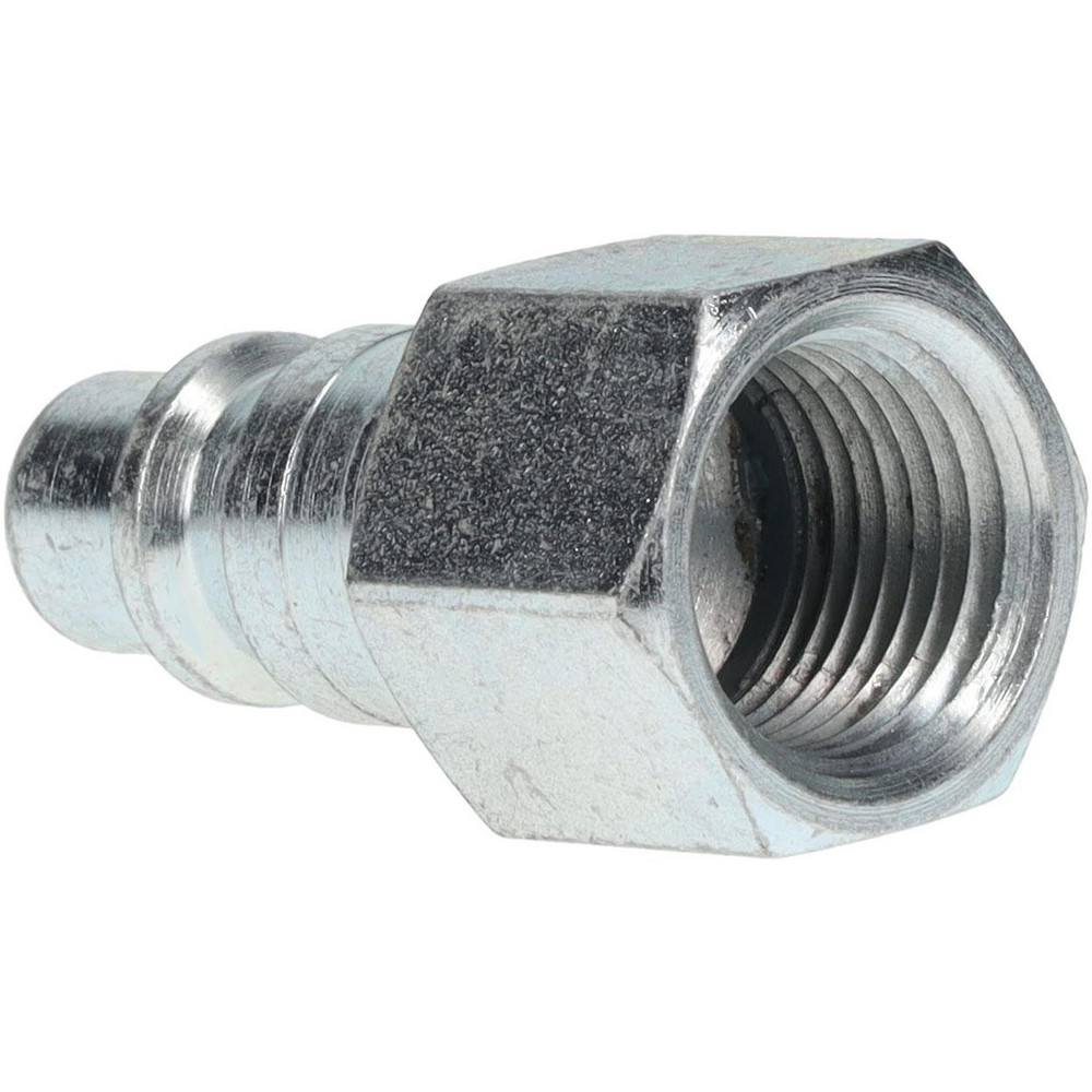 Pneumatic Hose Coupling: 3/8-18" Thread, 3/8" Body Dia, Industrial Interchange