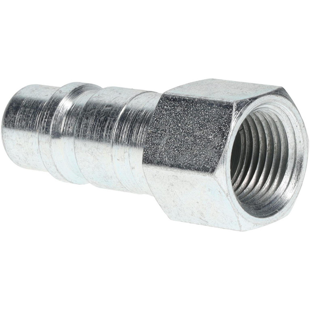 Pneumatic Hose Coupling: 3/8-18" Thread, 1/2" Body Dia, Industrial Interchange