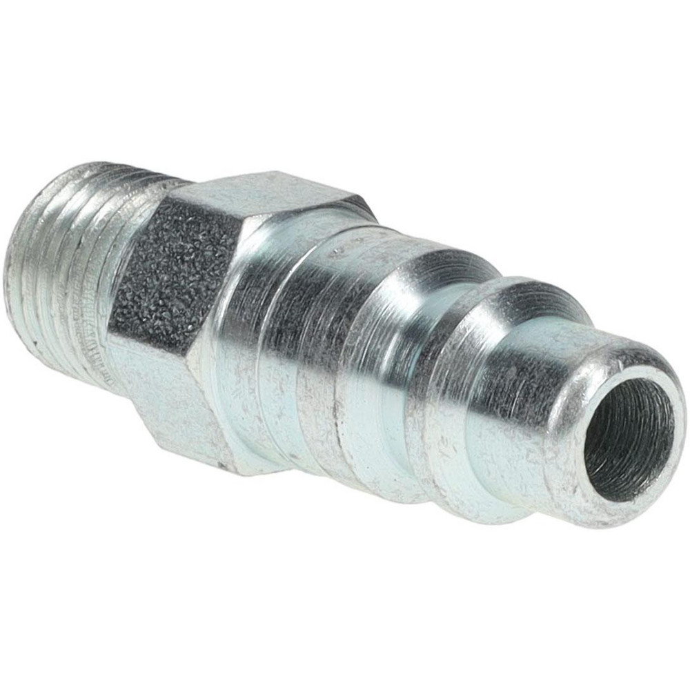 Pneumatic Hose Coupling: 1/4-18" Thread, 3/8" Body Dia, Industrial Interchange