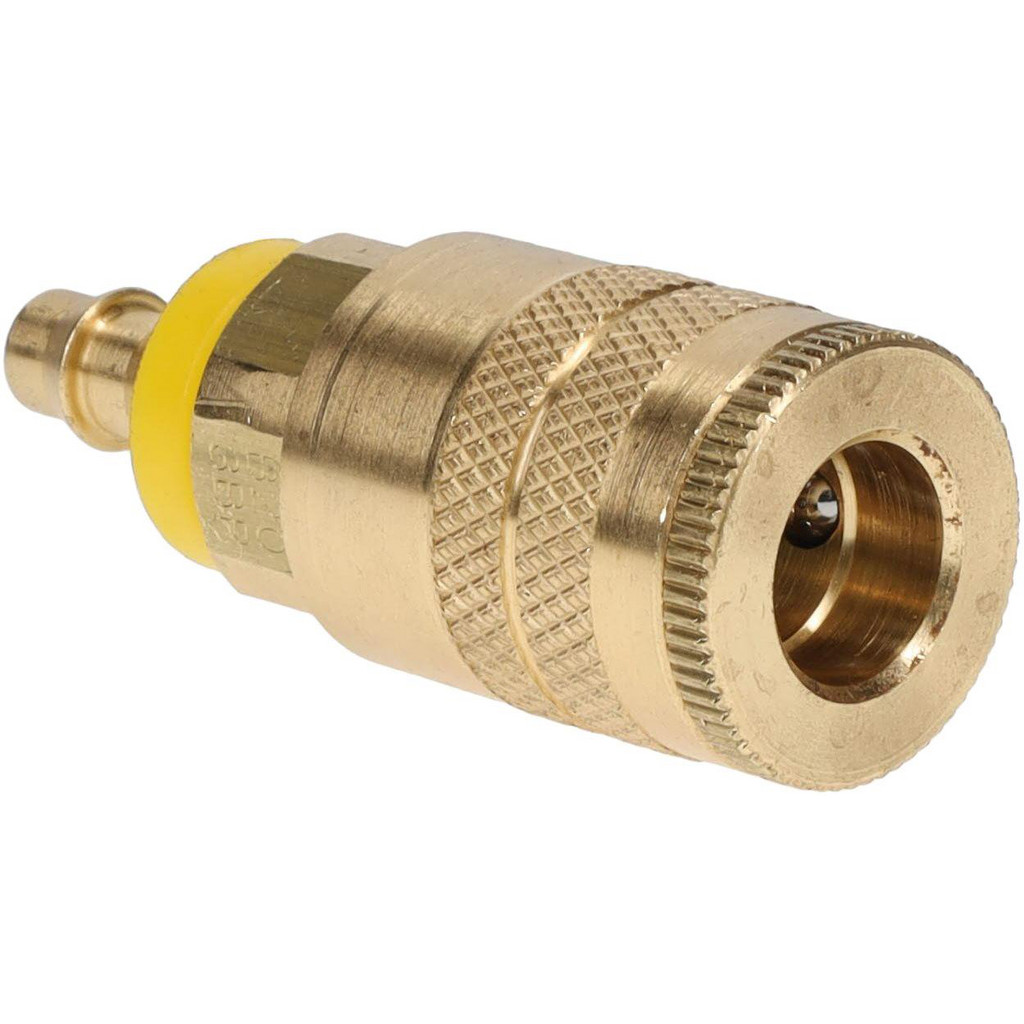 Parker Pneumatic Hose Coupling: 1/4" Body Dia, Industrial Interchange - Brass, 1/4" ID | Part #B20-3BP