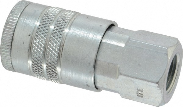 Parker 17E 3/8-18 Female NPTF Tru-Flate Automotive Pneumatic Hose Coupler Image