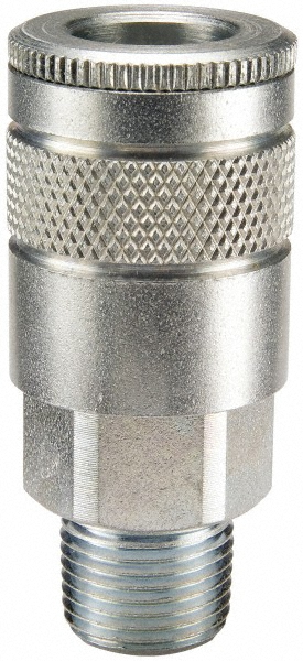 3/8-18 Male NPTF Tru-Flate Automotive Pneumatic Hose Coupler