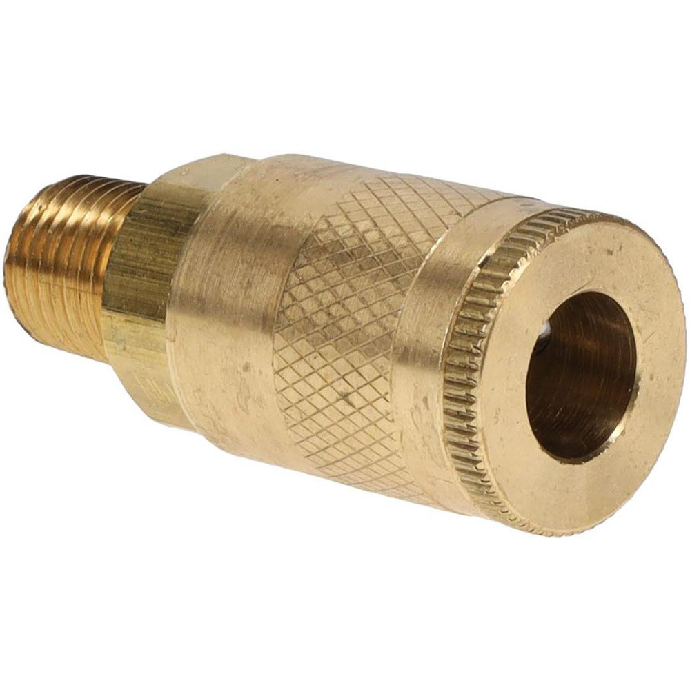 Pneumatic Hose Coupling: 1/4-18" Thread, 1/4" Body Dia, Tru-Flate Automotive Interchange